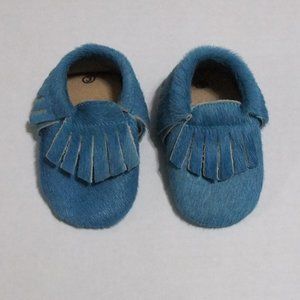 Kiwi Baby Fur Suede Moccasins Crib Shoes
